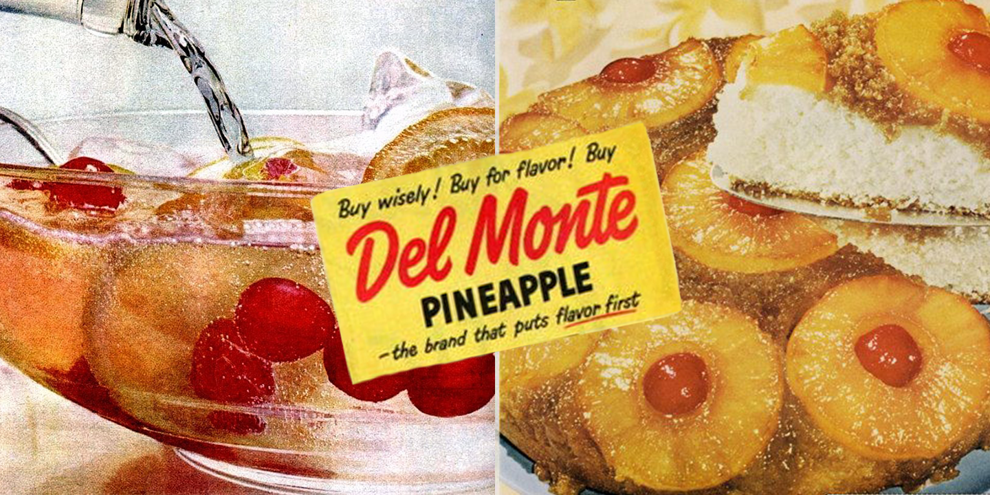 Old magazine add for Cherries and Pineapple